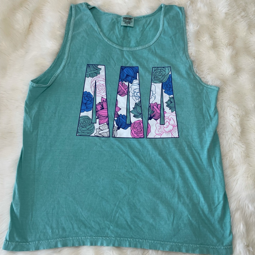 Tri Delta Floral Tank